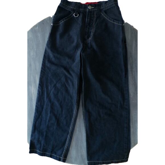 Vtg 90's JNCO Jeans Black 14 Wide Embroidered Phoenix Crown Y2K Skater 28 x 27 - Picture 5 of 12